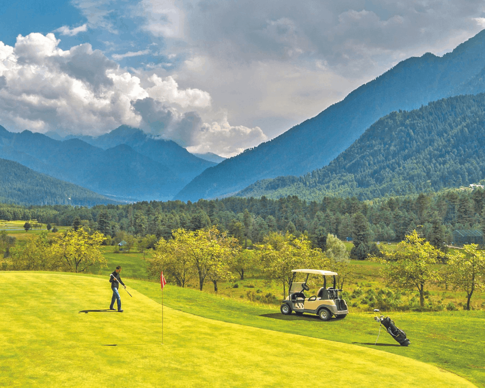 Scenic golf landscape